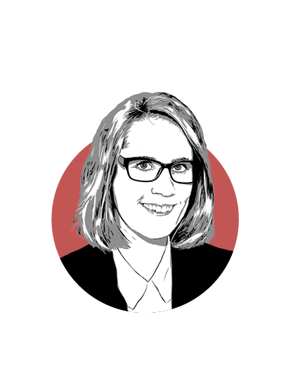 Grafik Portrait Frida Rüedi
