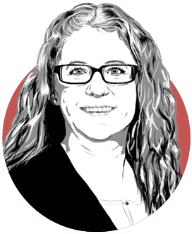 Grafik Portrait Nadja Walser